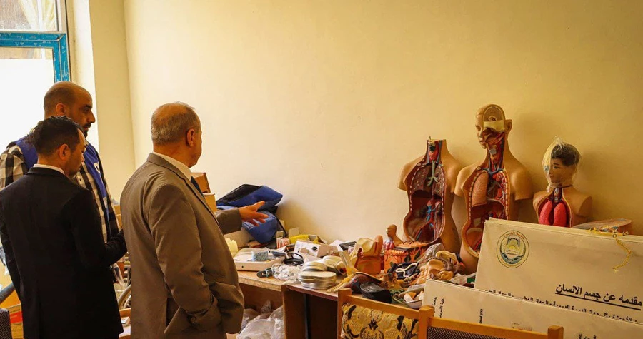 جولة ميدانية في كليات جامعة الفرات بدير الزور لبحث تطوير المخابر وتحسين الخدمات التعليمية