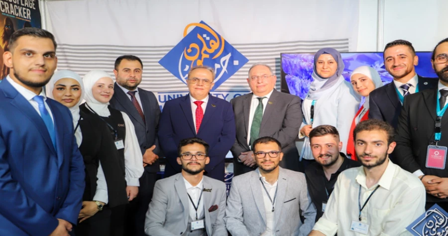 جامعة القلمون الخاصة تشارك في معرض دمشق الدولي بمشاريع طلابية متميزة