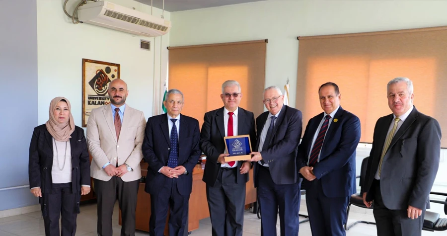 زيارة وفد المجلس العربي للتدريب والإبداع الطلابي إلى جامعة القلمون الخاصة