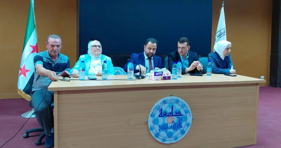 معاون وزير التعليم العالي يزور جامعة الرشيد الدولية الخاصة للاطلاع على واقعها التعليمي