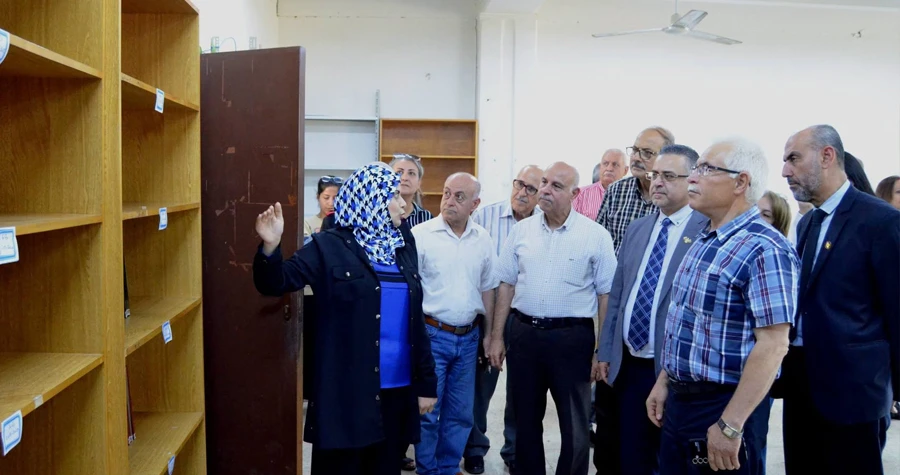 افتتاح مكتبة كلية الهندسة الزراعية بجامعة اللاذقية بعد إعادة تصنيفها