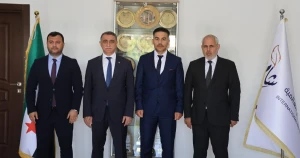 رئيس جامعة الشام العالمية يستقبل رئيس جامعة قرشهير آهي إيفران والوفد المرافق له